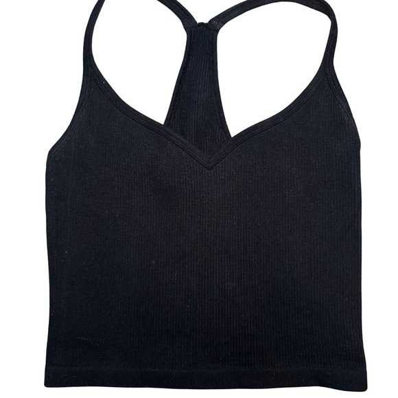 Black Ribbed Tank Top - Picture 2 of 7